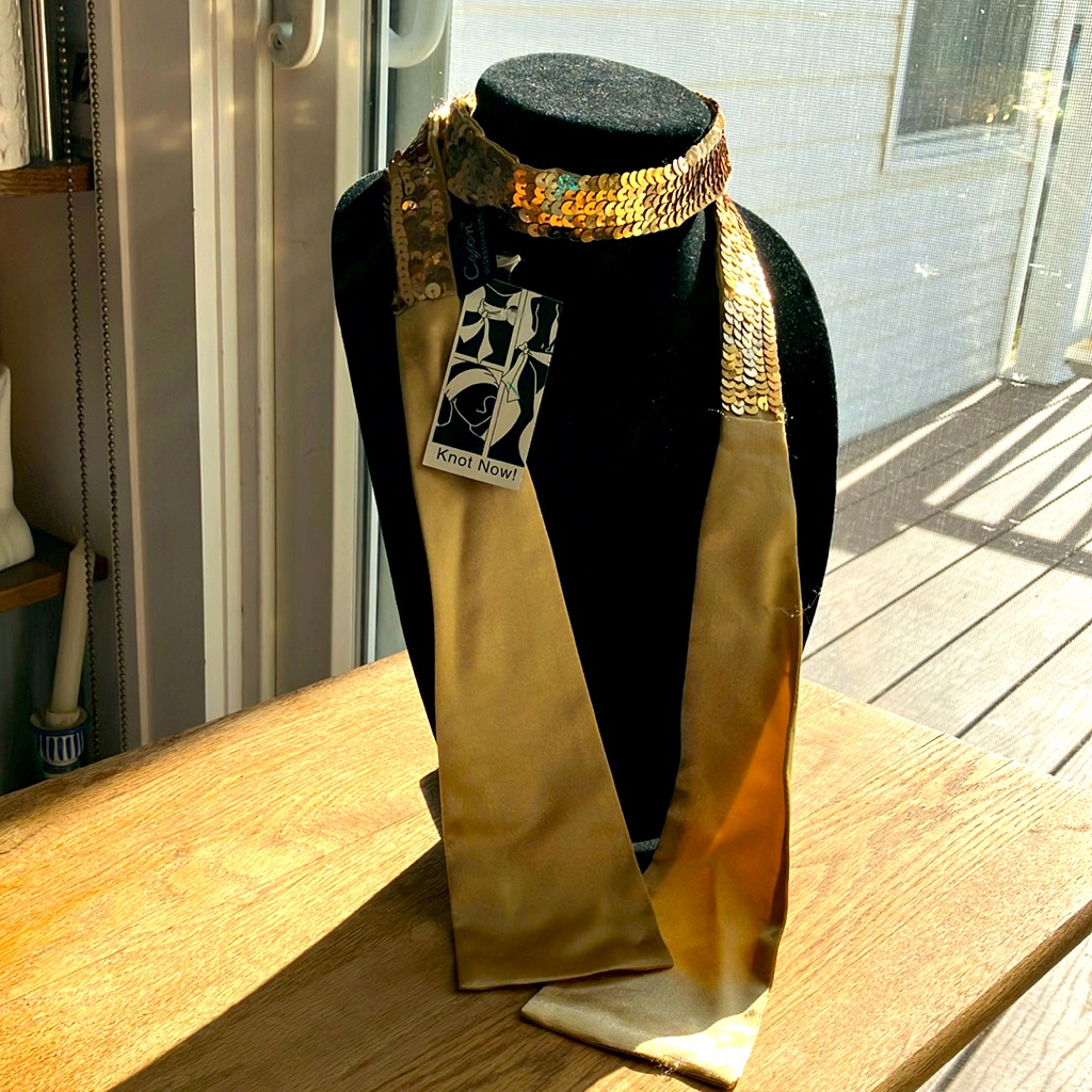 Gold Sequins And Satin To Brighten Any Outfit